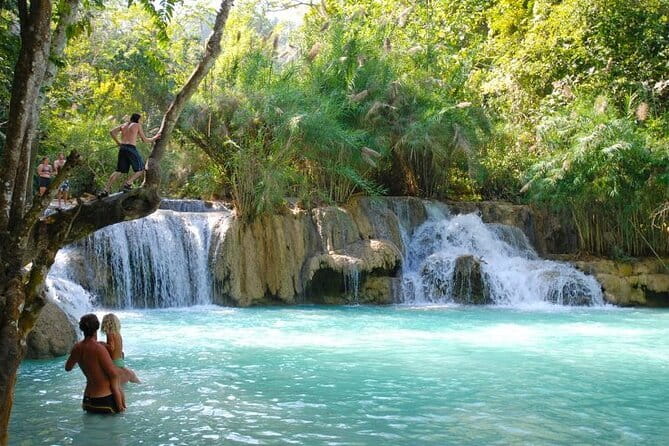 1 Day Mekong Cruise to Pak Ou Caves and Kuang Si Waterfalls - Ban Xang Hai, where rice whiskey starts the day