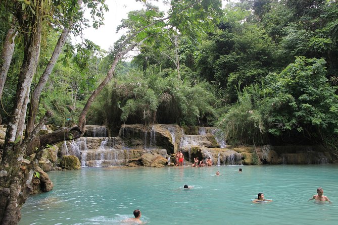 A Relaxing Day at the Kuang Si Falls - Paper-making and weaving in two craft villages