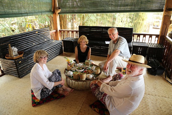 Day-time Bamboo weaving & Cooking Classes join-in - Reaching the bamboo pavilion outside Luang Prabang