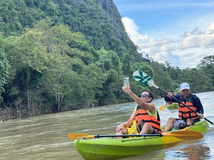 Day Trip Vientiane - VangVieng by Express Train - A short ride on the Nam Song River