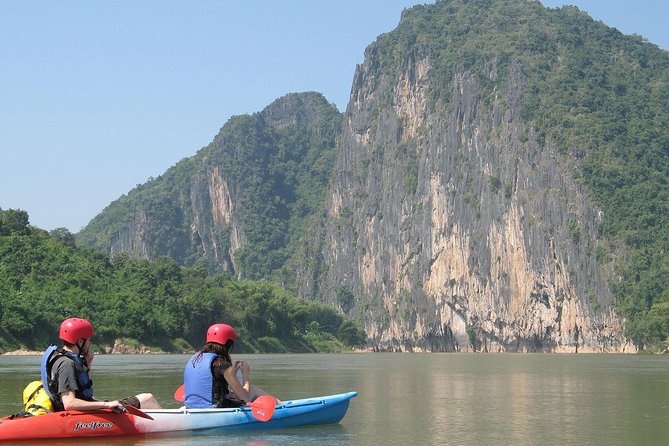 Full day / Half Day Kayaking and Pak Ou Caves with optional sunset cruise - Arriving at the Pak Ou Cave complex