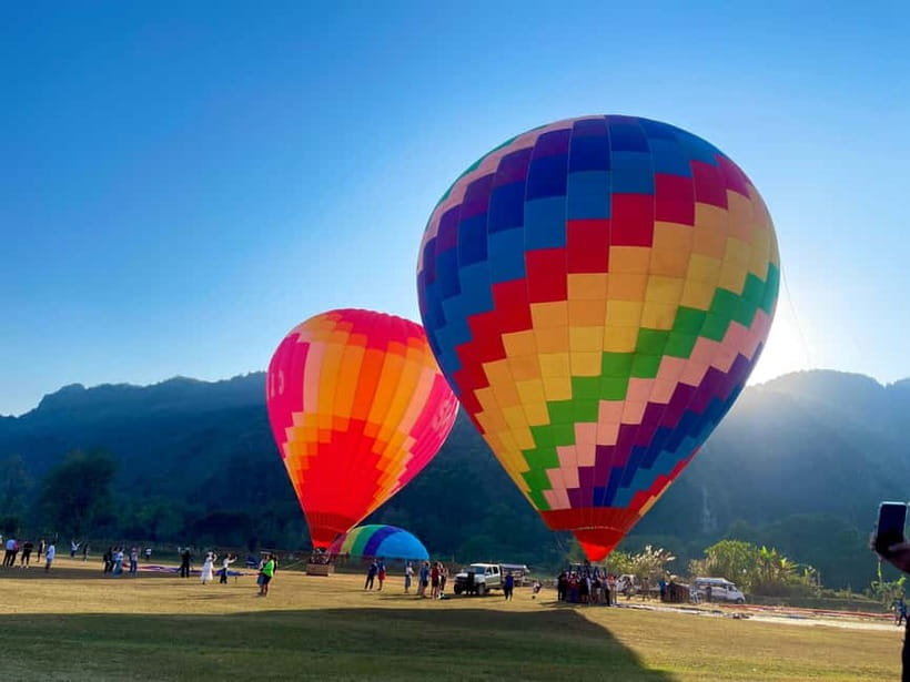 Hot Air Balloon in VangVieng pick up-drop off - Sunrise, sunset, and the best light