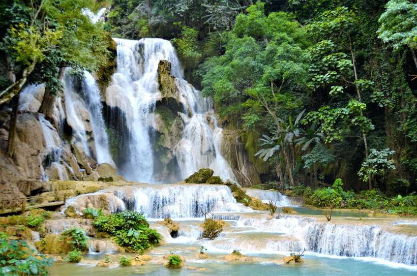 Kuang Si Waterfall, Tree Top Cafe, Ziplining - Is $115 per person good value?