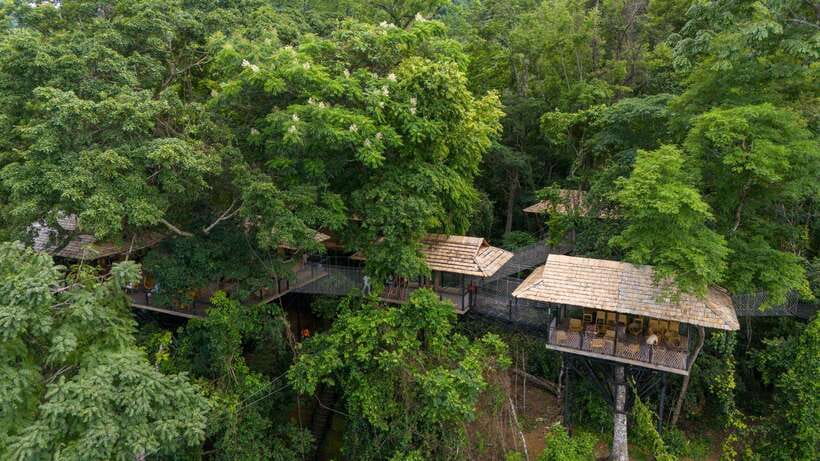 Kuang Si Waterfall, Tree Top Cafe, Ziplining - Meeting local communities along the way
