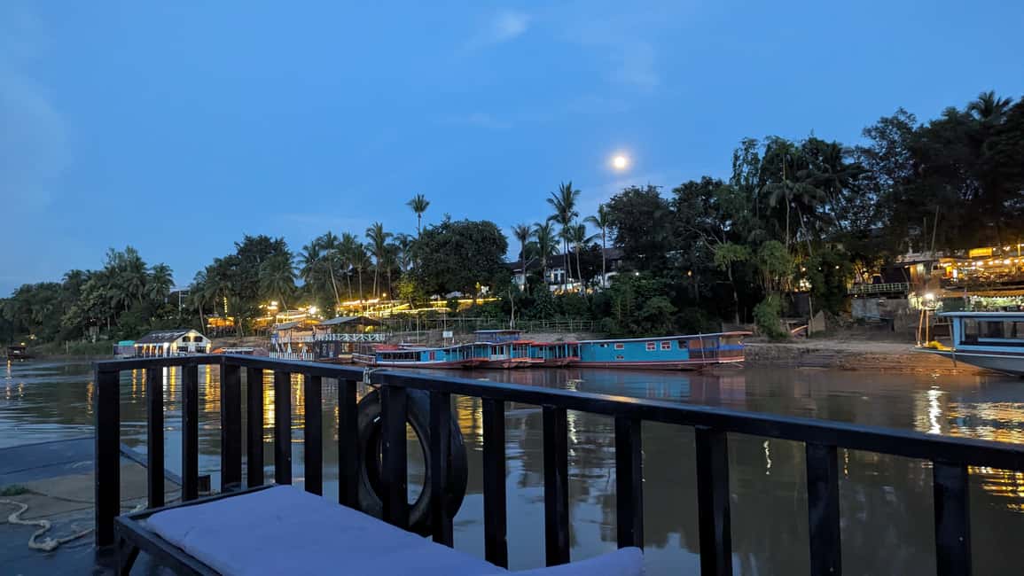 Luang Prabang: Afternoon Kuang Si Waterfalls & Sunset Cruise - The two-hour Mekong sunset cruise