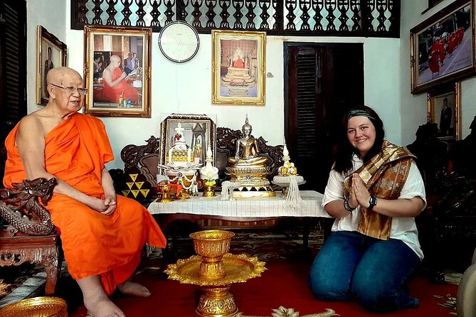 Luang Prabang Foodie Walking Tour and Monk Blessing - Wat Sensoukharam and the monk blessing