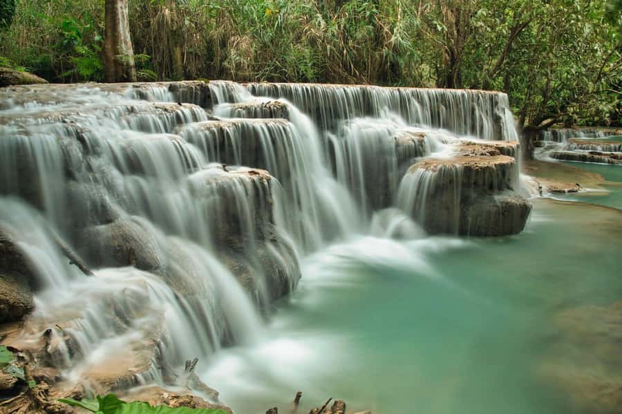 Luang Prabang: Full Day Trek to Kuang Si Waterfall & Village - Four hours across fields and forest