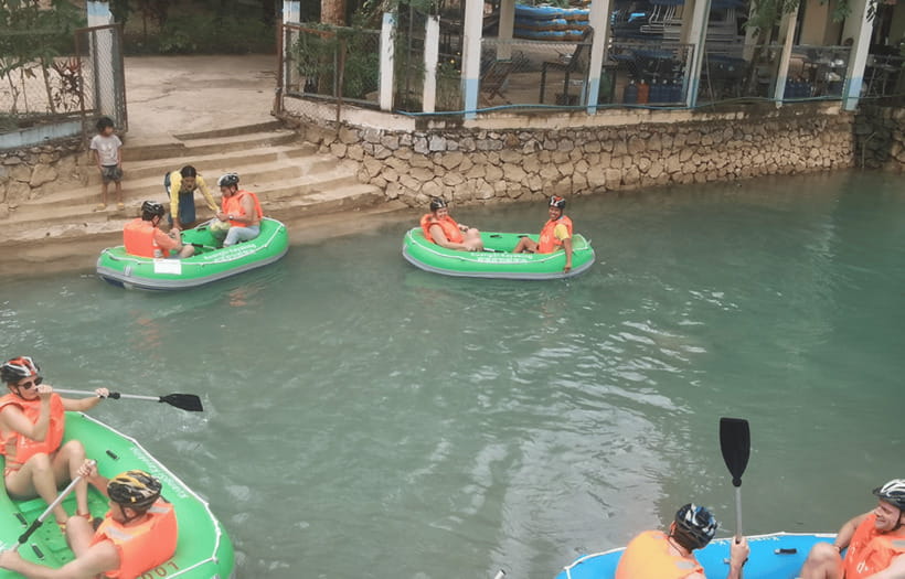 Luang Prabang: Kuang Si Waterfall Jungle Rafting - What happens before you enter the creek