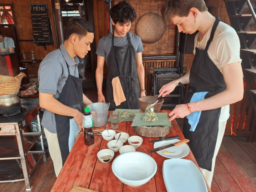 Luang Prabang: Mekong River Cooking Class with Hotel Pickup - Starting with a tuk tuk pickup