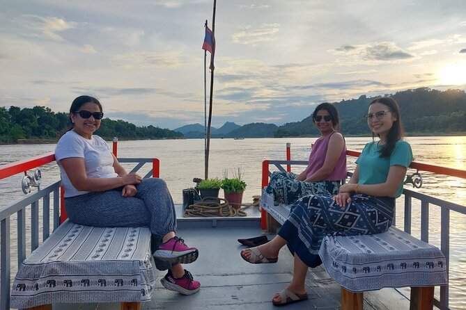 Luang Prabang Mekong Sunset Cruise and Hot Pot Dinner - Boarding the local slow boat