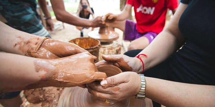 Luang Prabang: Pottery Workshop & Wat Chomphet cycling Tour - Ban Chan, the pottery village with a royal connection