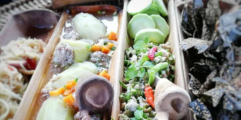Luang Prabang: Pottery Workshop & Wat Chomphet cycling Tour - A local meal in Ban Nakham