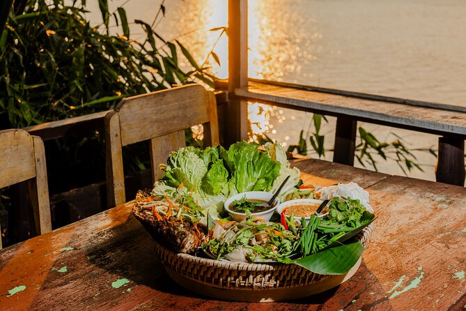 Mekong Meals Food Tour with 15+ Tastings - Riverweed crackers, mushroom dip, and temple life