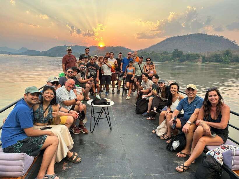 Nong Khiaw to Luang Prabang, Mekong & Nam Ou River Cruise - 8:45 AM beside the Nong Khiaw Bridge