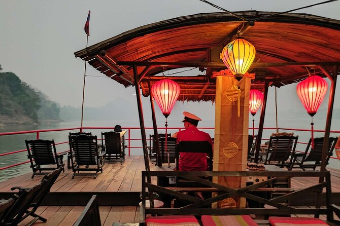 Sunset Cruise Luang Prabang - A two-level boat made for wide river views