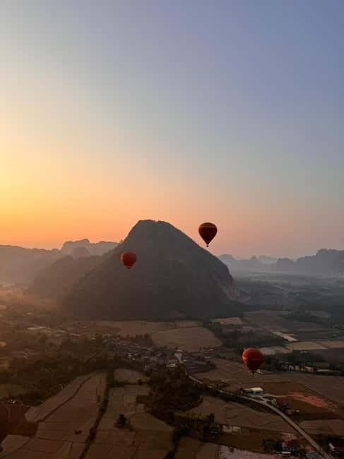 Vang Vieng: Hot Air Balloon Ride with City Hotel Pickup - Key points to know before you book