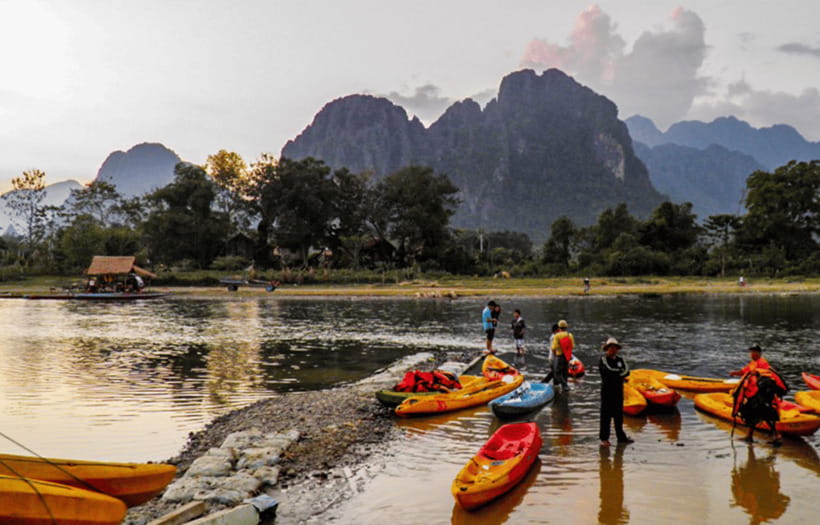Vang Vieng: Kayaking&Water Cave&Tham Chang&Blue Lagoon 1 - Blue Lagoon 1 and the final swim