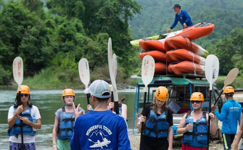 Vang Vieng: Nam Song River Kayak Tour - Leaving Vang Vieng for Ban Viengsamai