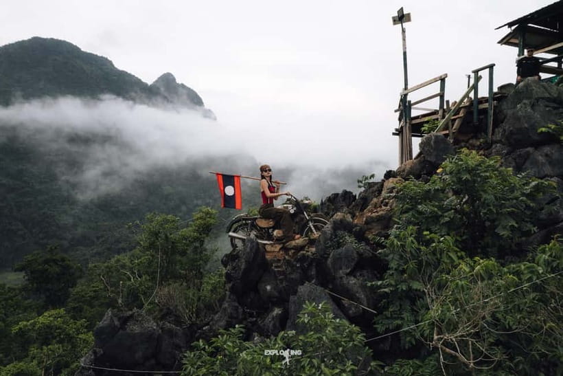 Vang Vieng: Namxay Viewpoint, Blue Lagoon 1 & Phoukham Cave - The guide can turn a hard morning into a good one