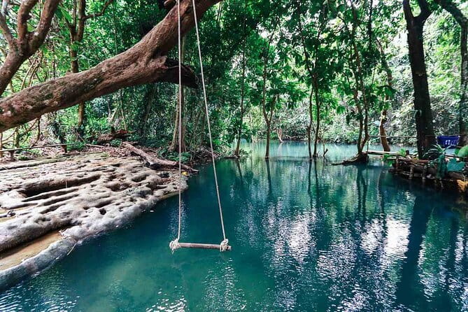 Vang Vieng Tour A Blue lagoon 3 with Caves and Zipline - Tham Nam and tubing inside the Water Cave