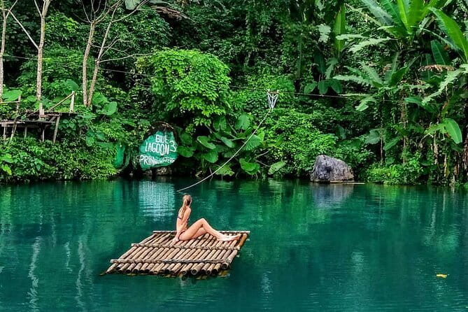 Vang Vieng Tour A Blue lagoon 3 with Caves and Zipline - Kayaking 5 kilometers on the Nam Song