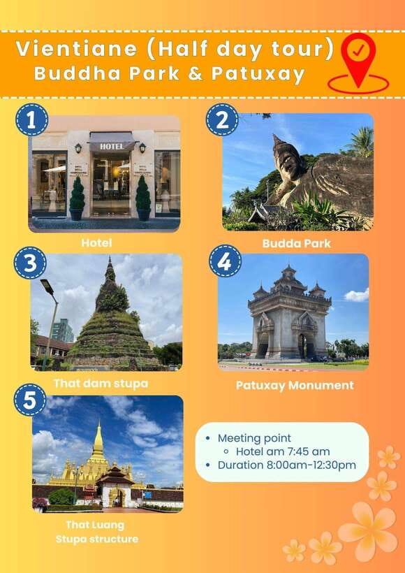 Vientiane: Half-Day City Tour with Patuxai and Buddha Park - The guide can make or break the morning